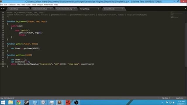 Rust Modding SimpleKits Part 1 - Magma API - JavaScript смотреть онлайн