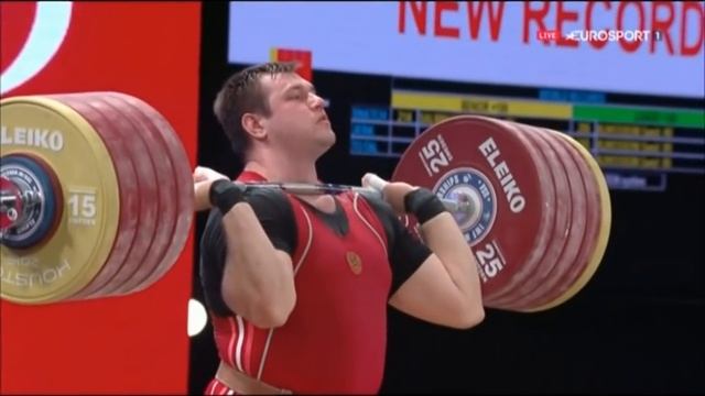 Aleksey Lovchev 264 Kg World Record Clean And Jerk 2015 World Championships