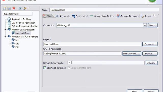 MontaVista DevRocket Memory Leak Detection Demo смотреть онлайн