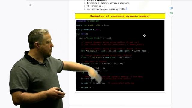 C++ Dynamic Array code command options смотреть онлайн