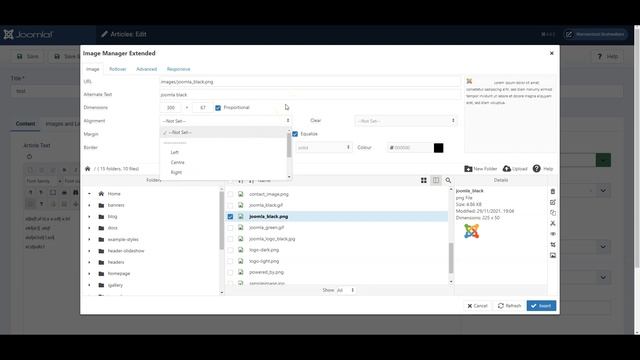 Best practice for joomla 4 and jce