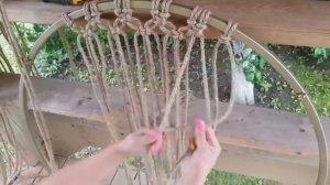MACRAME  Подвесное кресло - гамак своими руками  Этапы плетения  DIY HAMMOCK  HANDMADE_[360p].mp4