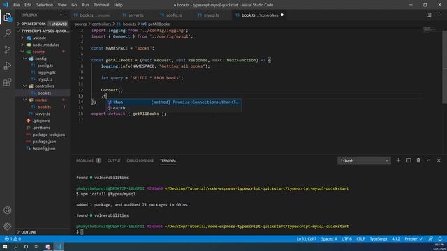 Restful API with NodeJS, Express, Typescript & MySQL [2020] смотреть онлайн
