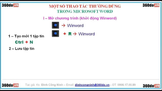 Tự học Microsoft Word. Bài 1: Giới thiệu Winword + Các thao tác thường dùng trong Winword смотреть онлайн