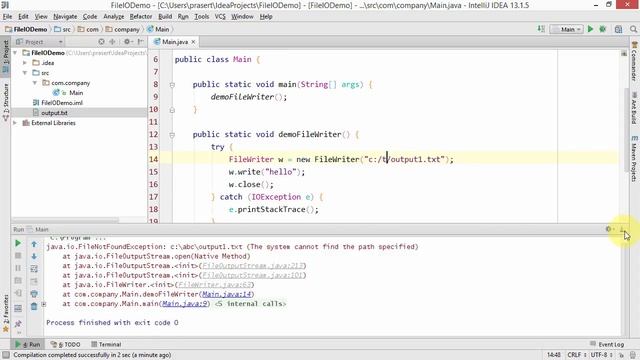 สอน Java: การอ่านและเขียนเท็กซ์ไฟล์เบื้องต้น смотреть онлайн