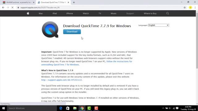 QuickTimePlayer - Please Install Apple Application Support Error - Windows 10/8/7/8.1 - How To Fix смотреть онлайн