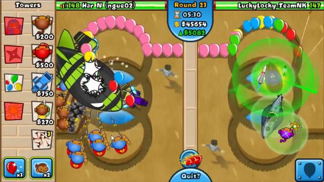 BTD Battles Mobile - PLAYING WITH NINJA KIWI! Part 2 (Dual Commentary!) смотреть онлайн