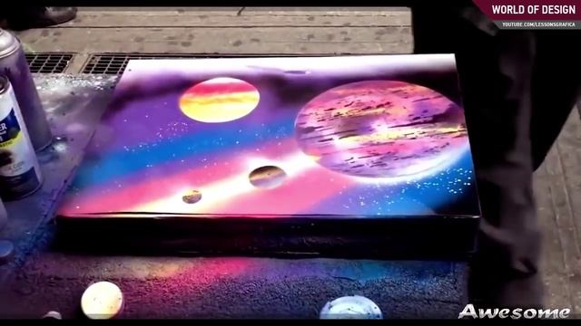 Street Art. Космический город. Смотреть онлайн HD. Космос смотреть онлайн