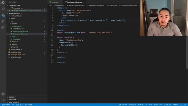 #3 APPRENDRE VUE JS 3 EN CODENT UBER EATS: V-FOR ET CREATION DE COMPONENT⚡️⚡️ смотреть онлайн