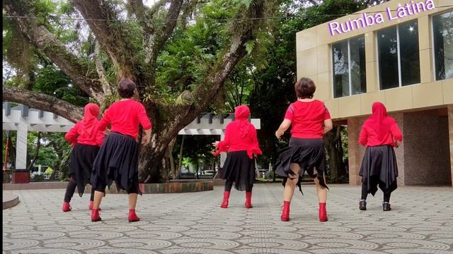 Rumba Latina Linedance || @linavian1110 & @katarinasherrina9678 смотреть онлайн