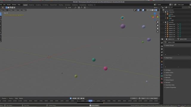 Particle simulation in blender python. смотреть онлайн