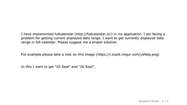 jQuery : How to get current displayed date range in full calendar jquery смотреть онлайн