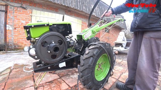 Установка двигателя на тяжёлый дизельный мотоблок TATA. смотреть онлайн