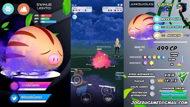 ¡SWINUB OSCURO ES BRUTAL EN COPA CHICA 500 PC! COPA CHICA SELVÁTICA - Pokémon GO PVP смотреть онлайн
