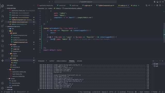router.beforeEach-notFound-Laravel 10 مع vue js 3 смотреть онлайн
