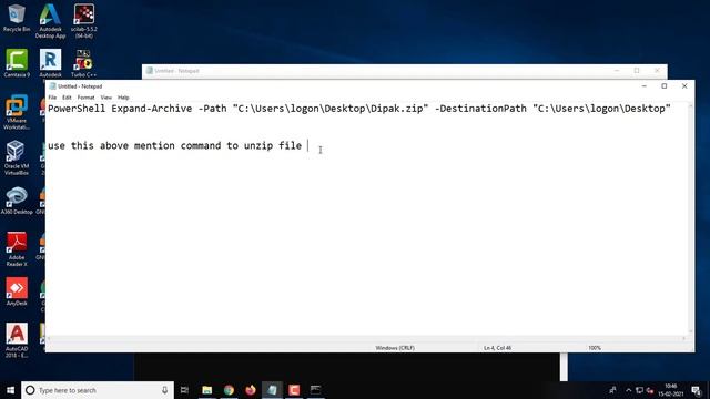 Unzip Files In Windows 10 Using Cmd