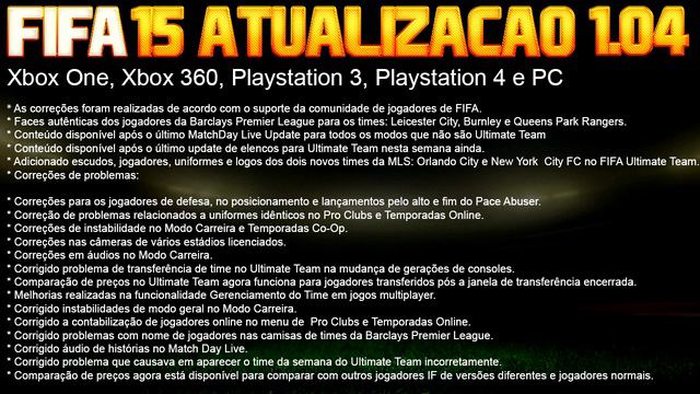 FIFA 15 - ATUALIZAÇÃO 1.04 - FACES, TIMES NOVOS e CAMERAS - O QUE MUDOU ? - CROCODILLOGAMES смотреть онлайн
