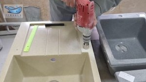 Сверление отверстия под смеситель в кухонной мойке TM TubAqua