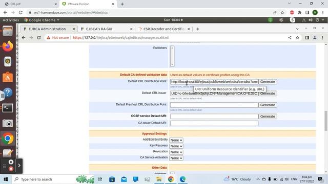 How to Configure Certificate Revocation List on EJBCA смотреть онлайн