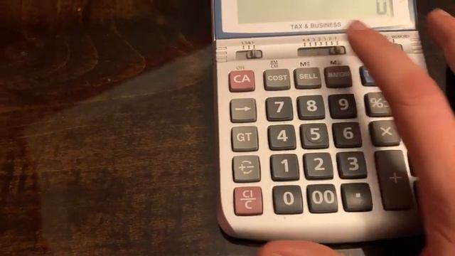 Canon HS-1200TS Calculator
