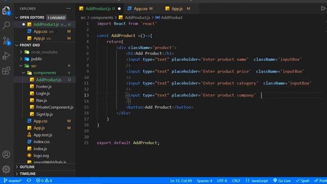 MERN Stack Project Part 19 - Add Product Component UI | Add Product Component UI in React & Node js смотреть онлайн