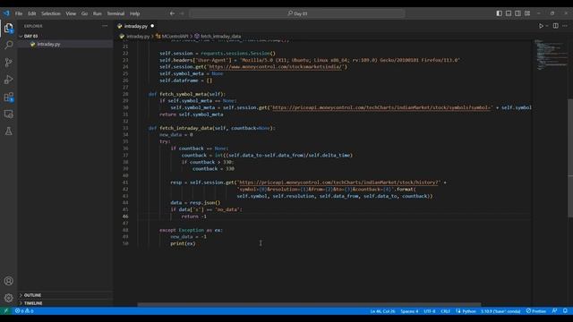 How to Fetch Intraday Historical Data of Stocks for any time interval using python смотреть онлайн