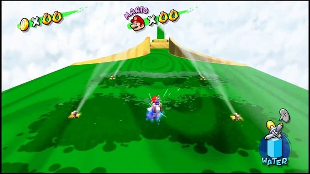 Super Mario Sunshine - Delfino Plaza: The Waterslide Mini-Game смотреть онлайн