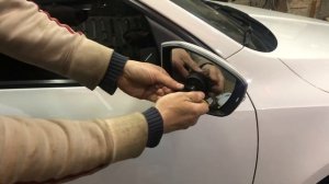 Снятие зеркального элемента Skoda Octavia A7 и другие авто VAG group (Audi, Seat, VW, Skoda)