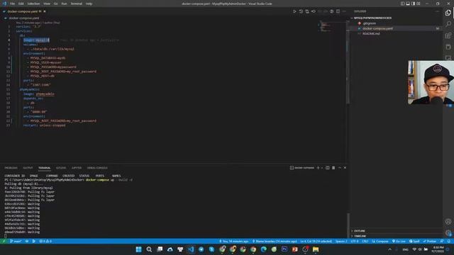 Hướng Dẫn Cài Đặt và Sử Dụng MySql, phpMyAdmin với Docker, VScode trên Window OS смотреть онлайн