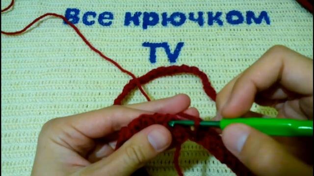 Простой шарф Снуд крючком с красивым узором Все крючком TV смотреть онлайн