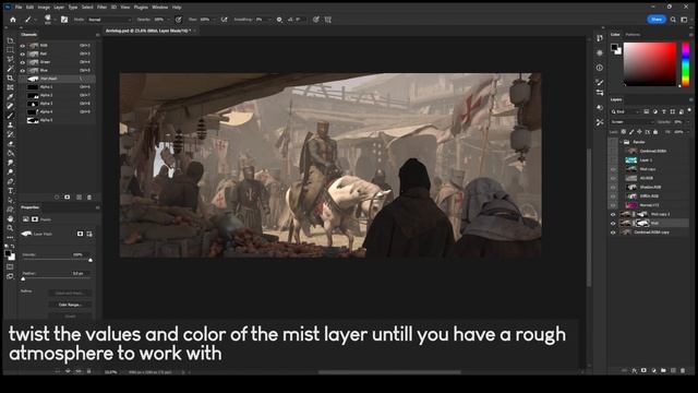 Using 3D base for Concept art Process tutorial смотреть онлайн