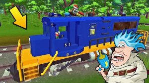 БАБКА СОРВАЛА ПОЕЗД С РЕЛЬС НА ПОЛ ПУТИ МУЛЬТИК в Scrap Mechanic СКРАП МЕХАНИК