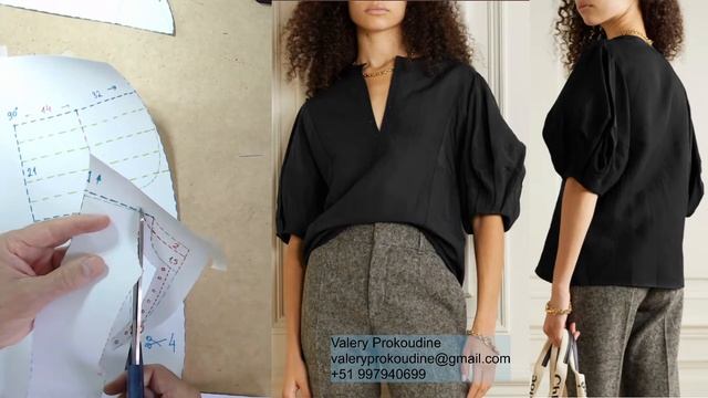 моделируем блузку modelado de blusa #курсыкройкиишитья #валерийпрокудиншитьё #diseñodemoda #moda смотреть онлайн