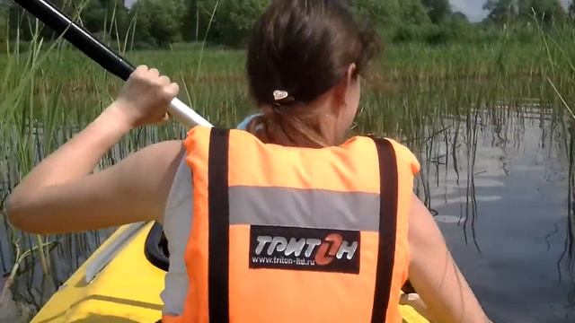 На байдарке по камышам на Плещеевом озере. смотреть онлайн