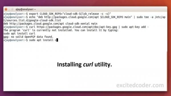 Google cloud SDK Installation on Ubuntu 16.04 LTS (64-bit)