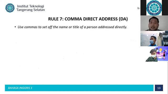 BAHASA INGGRIS SORE 29 MARET 2021 смотреть онлайн