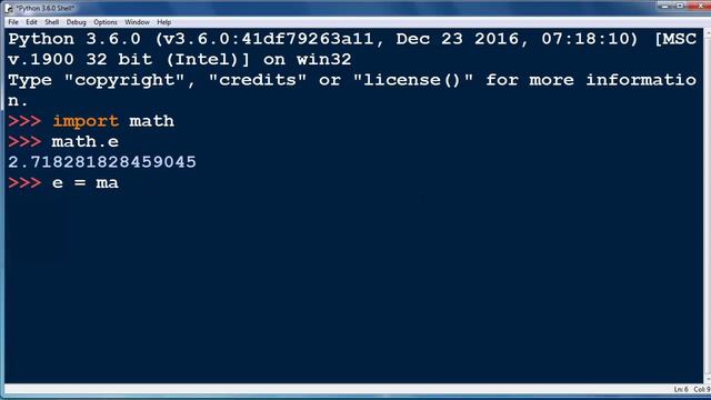 How to get and use Euler's constant in Python programming language смотреть онлайн