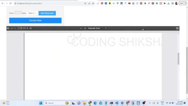 Angular PDF-LIB Project to Build PDF Editor to Rotate,Delete,Move & Add Watermark to Pages in TS смотреть онлайн