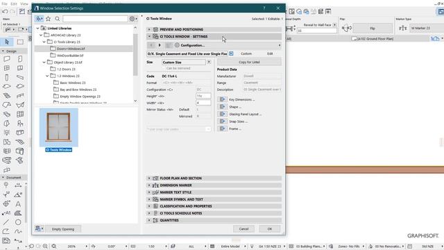 CI Tools Doors + Windows in ARCHICAD 23 смотреть онлайн