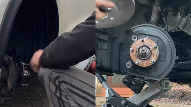 *Deaf channel*Deaf Garage#24 NissanJuke Front brake pad instal.Установите передние тормозные колодк смотреть онлайн
