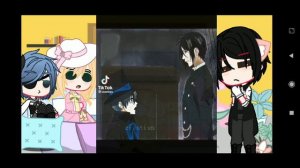 Реакция «Темный дворецкий» на тт Black butler react to tt _Gacha club_