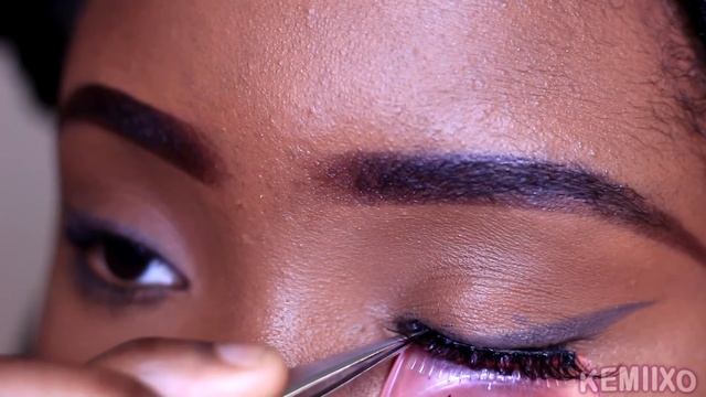 How to apply false eyelashes || Curly, Non curly and Beginners || Kemiixo method #original смотреть онлайн