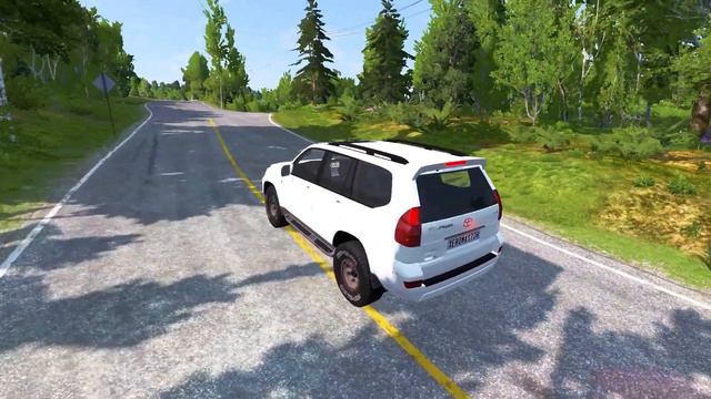 Cars Vs Log Bridge #4 - Cars trying to save each other - BeamNG Drive смотреть онлайн
