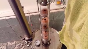 Медная колпачковая колонна "Магнум Вавилон". Видео отзыв