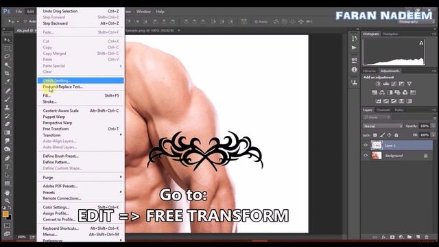 PHOTOSHOP: How To ADD Realistic TaTToo To YouR IMagE 2016
