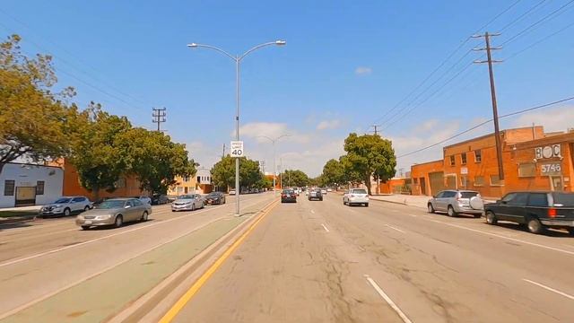 Venice Blvd, Venice Beach to Downtown LA! Los Angeles Local Drive Tour. HD смотреть онлайн