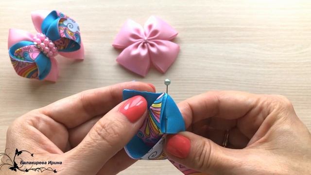 ?Нежные бантики из ленты с самодельной серединкой?/Мастер Класс/laço de fitas ribbon смотреть онлайн