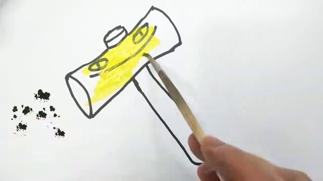 Drawing hammer for children / Bolalar uchun malatoq rasm chizish / Рисования молоток для детей смотреть онлайн