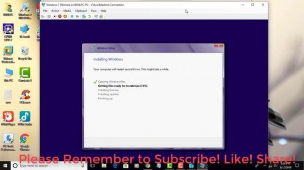 How to install windows 7 on Hyper-V Virtual machine (Easy Tutorial)
