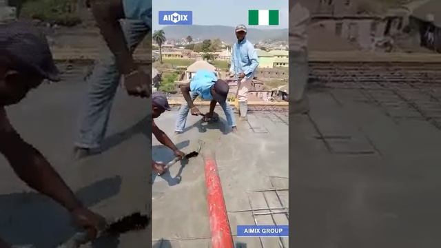 Бетономешалка с насосом ABJZ40C работает в Нигерии смотреть онлайн